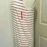 Frank & Eileen Asymmetrical Striped Midi Dress Small White Red Blue Patriotic Photo 7