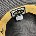 Scala  Wide edge Black Ribbon-Trimmed Sun Straw Hat,  
One Size‎  NEW Photo 5