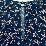 American Eagle AE Long-Sleeve with Open Arm Slit Flowy Summertime Floral Mini Dress | Size: L Photo 8