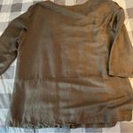 Vintage Chaus Olive Green Linen blend Jacket/blouse size Large oversized Photo 1