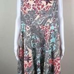 Eva Rose Floral Paisley Fit & Flair Dress (No size) Gray Size XXL Photo 0