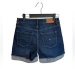 Tommy Hilfiger Tommy Jeans Dark Wash High Waisted Cuffed Denim Shorts Photo 1