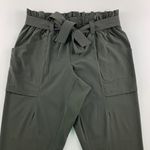 Athleta Olive Charcoal Skyline High Rise Paper Bag Waist Ankle Pant 6 Photo 1