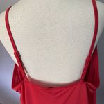 Cacique  Sexy Nightie Sz 22/24 Red Black Lace Slip Dress Honeymoon Cocktails Photo 3