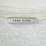 IKKS Women White Linen Paris Short Sleeve Tshirt Photo 4