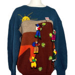 Source Unknown Vintage Peruvian 3D Sweater Made From Sheep Wool Photo 0