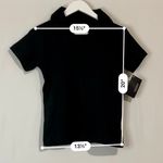 Polo Ultra Club Women’s Short Sleeve Collared Cotton V Neck Tee Black Sz XS NWT Photo 5