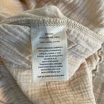 MELISSA NEPTON Summer Pant Pull On Wide Leg Waffle Cotton in Beige Clair Size L Tan Size L Photo 9