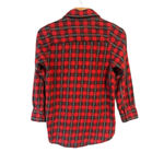 Urban Renewal Plaid Flannel Shirt Womens Small Red Long Sleeve Button Up Top Photo 6