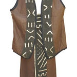 NWT Brown Art To Wear Raw Silk Sk… Brown Size 14 Photo 0