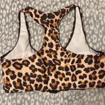 SheIn NWOT zip front leopard print sports bra, size 1X Photo 2