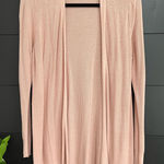 A New Day Long Soft Pink Sweater Cardigan Cover Up Women’s Sz L GUC Photo 0