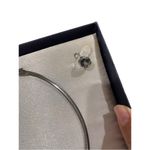 Silver necklace and studded earrings mystic quartz set never worn but tarnished Photo 3