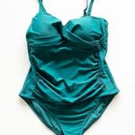 Wow Ease Swimsuit Emerald Green Size 14 Snap One Piece Accessibility SPF 50 Swim Photo 11