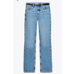 ZARA  90's Straight High Rise Jeans Light Wash Blue Women's‎ Size 12 / EUR 44 NWT Photo 10