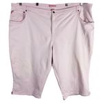 Woman Within  Plus Size 32W Capri Jeans Light Pink High Rise Natural‎ Fit 818 Photo 0