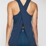 Athleta  | Essence Texture Tie Back Tank Top Ribbed Gray Size XXS Photo 9