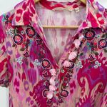 Soft Surroundings Palace Pink Printed Short Sleeve Maxi Dress Women's Size Small Photo 7