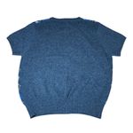 Vintage Casual Connection Lambswool Gray Blue Argyle Sweater Short Sleeve Size L Size L Photo 1