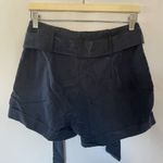 American Eagle modal navy blue paperbag summer shorts pockets belted comfortable Photo 4