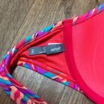 Aerie Womens Blakey Underwire Halter Bikini Bra Top Size 34A Geo Patterned Neon Photo 3