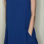 BB Dakota Waffle Knit Textured V-Neck Sleeveless Dress in Indigo Blue - Medium Photo 0