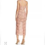 Sau Lee Celina Sheer Lace Bustier Midi Dress Size US 10 Blush Pink Photo 1