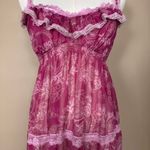 Victoria's Secret Y2K Vintage Pink Sheer Baby Doll Slip Dress Size Medium Photo 3