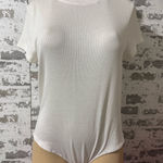 A New Day White Short Sleeve Bodysuit Photo 0