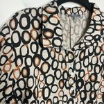 Habitat inner circle statement blouse linen cotton blend women’s size XL Photo 5