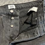 Simple Society  jeans size 13/31 black button up frayed edges high rise NWOT Photo 8