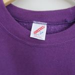 Jerzees Vintage 80's Let It Snow Sweatshirt Purple Made in USA Photo 1