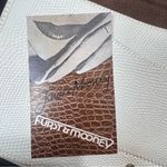 Vintage 1970s Furst & Mooney Snakeskin Clutch Neutral Patchwork Leather Rare Bag Tan Photo 6