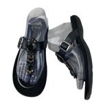 *Abeo Bio system Bling Flip Flop Comfort Sandals Womens 8.5 Black Jewel Summer Photo 2