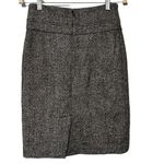 Club Monaco Black Gray Wool Blend Tweed Pencil Straight Skirt Size 2 #301041 Photo 6