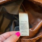 Wilfred Free chocolate brown faux leather leggings size small Photo 3