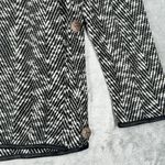 Joseph Ribkoff  Sweater Womens 10 Black White Marled Asymmetric Hem Neutral‎ Photo 4