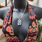 SheIn  Womens Multi Floral 100% Viscose Halter Neck Sleeveless Maxi Dress Large Photo 10