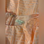 Anthropologie EUC Shoshanna Pleated Sleeveless Neon Peach Pink Mini Dress 4 Photo 3