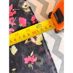 CHAPS Black Floral Sleeveless Swiss Dot Dress – Size M Photo 2