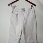 Rachel Comey  ecru off white high rise raw hem denim pants sz 4 Photo 1