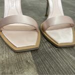 Alexander McQueen  Pink Satin Crystal Cuff Stiletto Sandals Photo 14