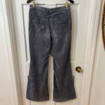 Free People Soft Grey Velour Velvet Flare Pants Sz 27 Wide Leg Bell Bottoms FLAW Photo 1