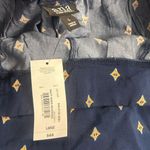 a.n.a  Navy and Yellow Patterned Pants NWT Photo 2