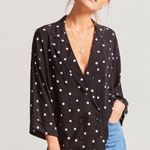 Forever 21 NWT Black Polka Dot Blazer Photo 1