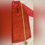 Under Armour Womens Loose Brick Orange Long Sleeve 1/4 Zip Top SMALL Photo 4