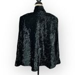 Scott McClintock Vintage Cardigan Womens Sml Black Velvet Open Front Long Sleeve Photo 2