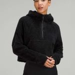 Lululemon Women’s  Scuba Oversized Half-Zip Fleece Hoodie Black XS/S in EUC Photo 0