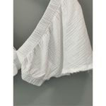 Aerie white cotton muslin flutter sleeve crop Size XS Photo 1
