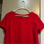 Faded Glory  Blouse Brilliant Red L Photo 1
